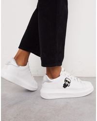 Zapatillas con suela Karl Lagerfeld de color Blanco | Lyst