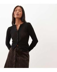 Nobody's Child Petite - Chelsea Cord Pleat Detail Button-through Mini Skirt - Lyst