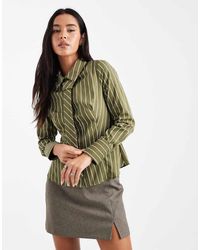 Miss Selfridge - Poplin Fitted Shirt With Tie - Lyst