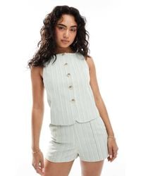 Miss Selfridge - Tailored Button Up Vest - Lyst