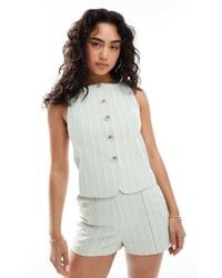 Miss Selfridge - Tailored Button Up Vest - Lyst