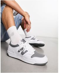 New Balance - Zapatillas en blanco y gris 480 - Lyst