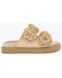 KG by Kurt Geiger - Sonnet Footbed Flat Sandals - Lyst