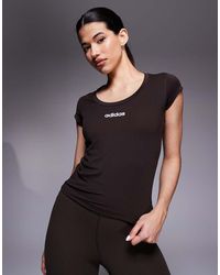 adidas Originals - Adidas Training Hyperglam Baby Tee - Lyst