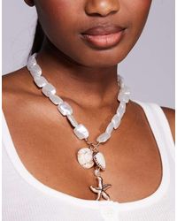 8 Other Reasons - Statement Ketting Met Schelp En Zeester - Lyst
