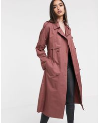 asos chartreuse belted coat