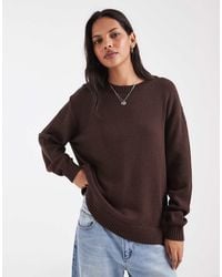 Hollister - Crew Neck Knitted Sweater - Lyst
