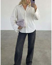 NA-KD - Wide Sleeve Cotton Shirt - Lyst