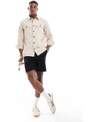 Threadbare - Overhemd Met Lange Mouwen, Linnen En Utility-Zakken - Lyst