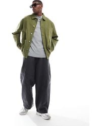 ASOS - Washed Twill Worker Jacket - Lyst