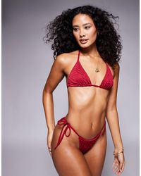 ASOS - – maria – strukturiertes triangel-bikinioberteil - Lyst