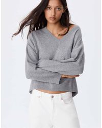 Stradivarius - Pull basique en maille douce - foncé - Lyst