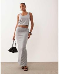 Missy Empire - Ruched Waist Detail Maxi Skirt - Lyst