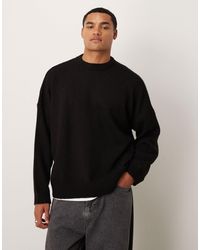 ASOS - Super Oversized Boxy Fit Knitted Crew Neck Jumper - Lyst