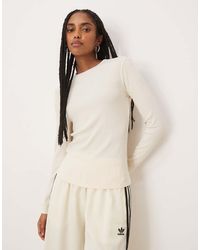 Mango - Ribbed Long Sleeve T-Shirt - Lyst