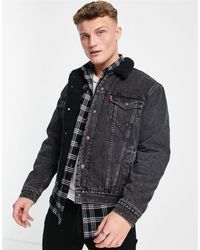 LEVIS Chaqueta Borreguito Negra Color Negro Talla XL