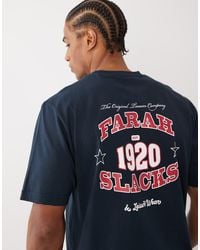 Farah - Caligo Graphic Logo T-Shirt With Back Print - Lyst