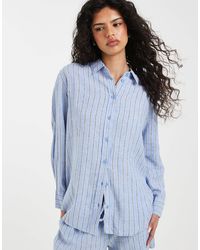 Vero Moda - – oversize-hemdbluse - Lyst