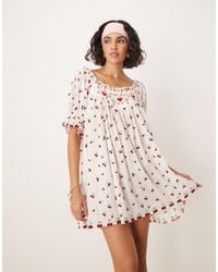 For Love & Lemons - – perlenbesetztes trägerkleid - Lyst
