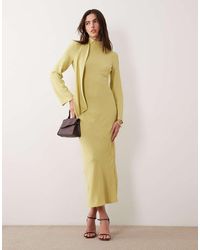 ASOS - High Neck Scarf Detail Maxi Dress - Lyst