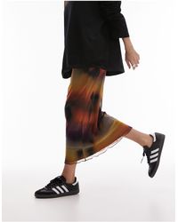 TOPSHOP - Jersey Mesh Maxi Skirt With Tie Waist Detail - Lyst