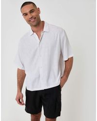 Threadbare - Boxy Fit Linen Blend Short Sleeve Shirt - Lyst