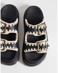 Mou - Eva Two Buckle Sandals - Lyst