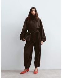 ARRANGE - Funnel Neck Belted Jacket Co-Ord - Lyst