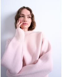 TOPSHOP - – schlichter grobstrick-pullover - Lyst