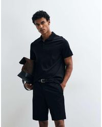 Mango - Button Up Short Sleeve Polo Top - Lyst
