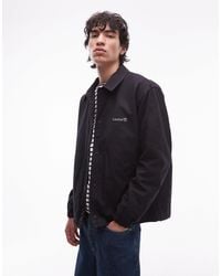 Timberland - – gefütterte coachjacke aus gewaschenem canvas - Lyst