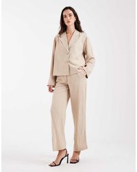 Object - Mix And Match Wide Leg Tailored Trouser Co-ord - Lyst