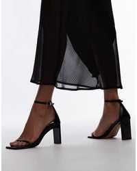 TOPSHOP - Gus 2 Part Barely There Heeled Sandals - Lyst