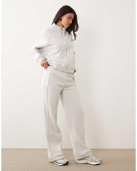 Kaiia - Cotton Rich Embroidered Logo Wide Leg joggers Co-ord - Lyst