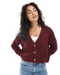 ONLY - – gerippte strickjacke - Lyst