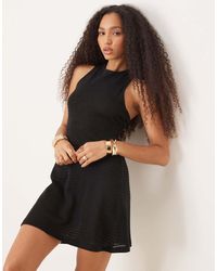 ASOS - Vestito Corto All'Uncinetto Senza Maniche Con Retro Elasticizzato - Lyst