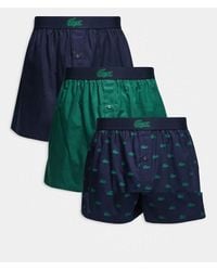 Lacoste - 3 Pack Woven Boxer - Lyst
