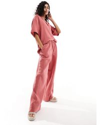 ASOS - – hose aus grob gewebter baumwolle - Lyst