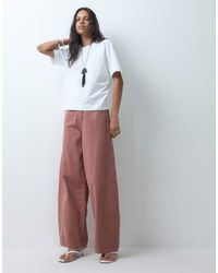 ASOS - Bow Barrel Leg Jean - Lyst