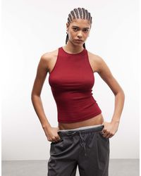 Weekday - Hoogsluitende Tanktop - Lyst
