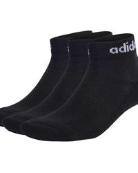 adidas Originals - Linear Ankle Cushioned Socks 3 Pairs - Lyst