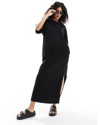 ASOS - Vestito t-shirt oversize al polpaccio - Lyst