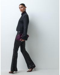 ASOS - Allover Sequin Flare Pants - Lyst