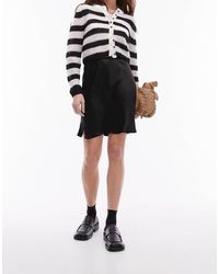 TOPSHOP - Satin Bias Mini Skirt - Lyst