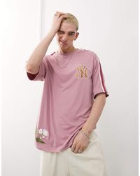 KTZ - Ny Yankees Floral Embroidered T-shirt - Lyst