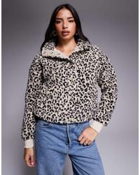 Barbour - Chaqueta Beis Y Negra Con Estampado De Leopardo De Felpa Harley De - Lyst