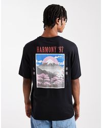Only & Sons - Relaxed Fit T-shirt With Harmony 97 Back Print - Lyst