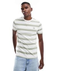 Fred Perry - Fine Stripe T-Shirt - Lyst