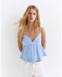 Pull&Bear - Striped Camisole Top - Lyst