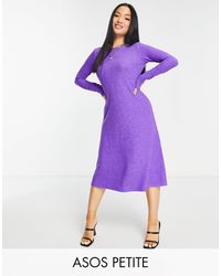 ASOS Denim Kimono Sleeve Sash Midi 